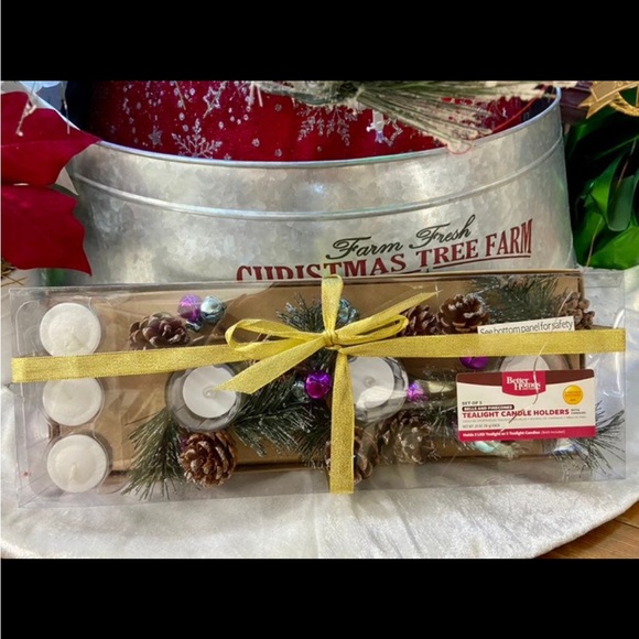 NEW* WINTER TEALIGHT CANDLE HOLDER SET - Picture 7 of 13